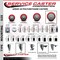 Service Caster 5'' Red Polyurethane Wheel Swivel 3/4'' Square Stem Caster Set 2 Brakes, 4PK SCC-SQ20S514-PPUB-RED-PLB-34-2-S-2 - alternate 2